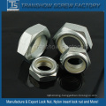 White Zinc Plated Class 8.8 Hex Nylon Insert Lock Nut